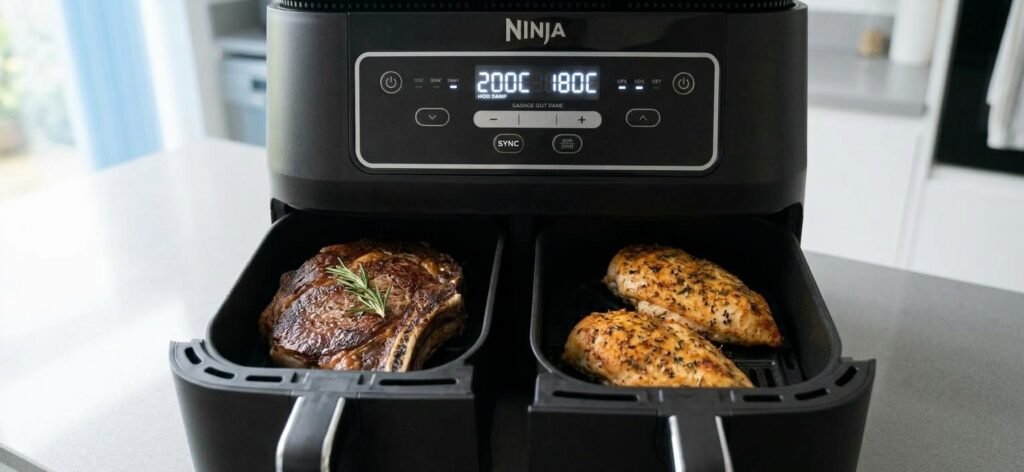 Ninja Foodi MAX AF400EU mit Steak und Hähnchenbrust im DualZone Praxistest